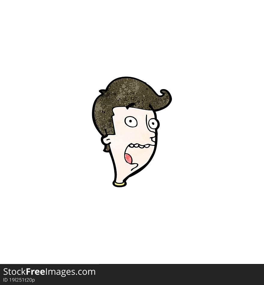 cartoon shocked man