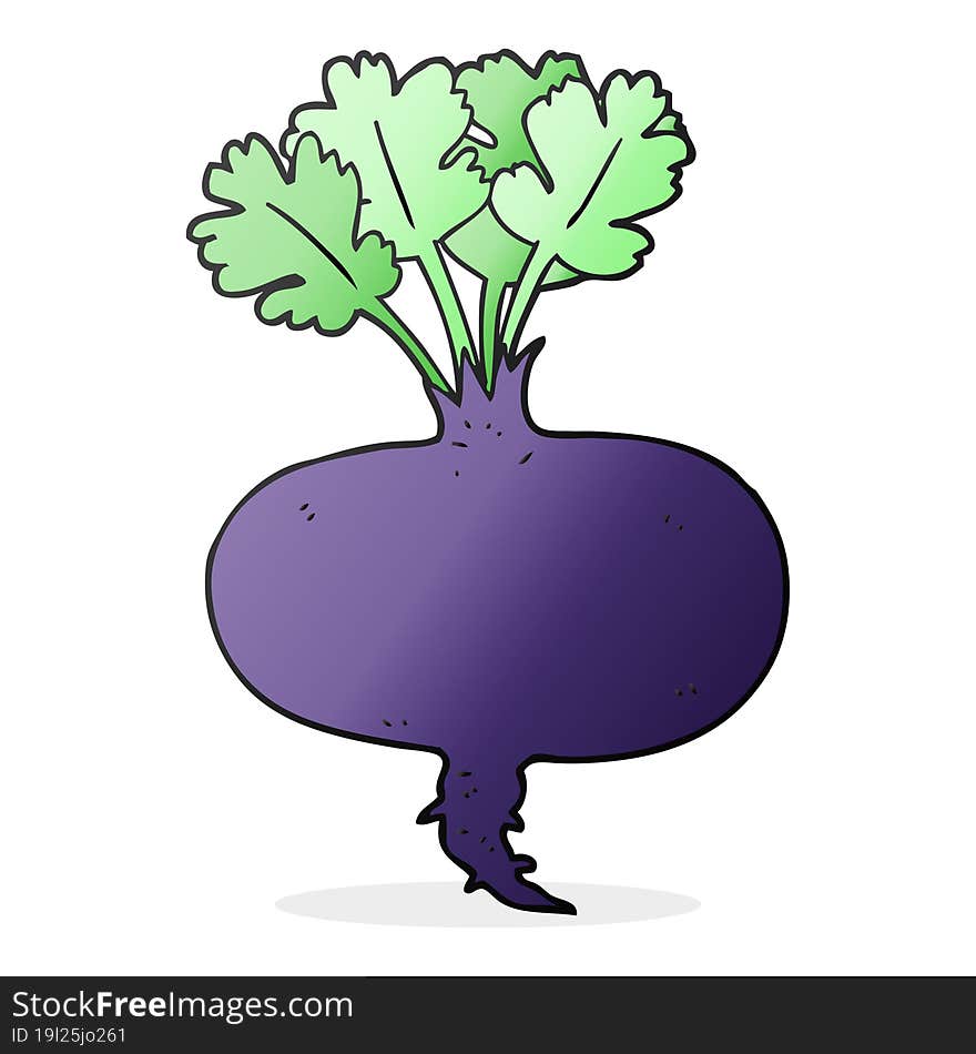 freehand drawn cartoon beetroot