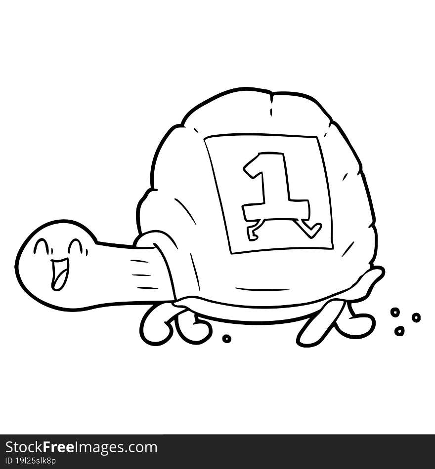 cartoon tortoise. cartoon tortoise