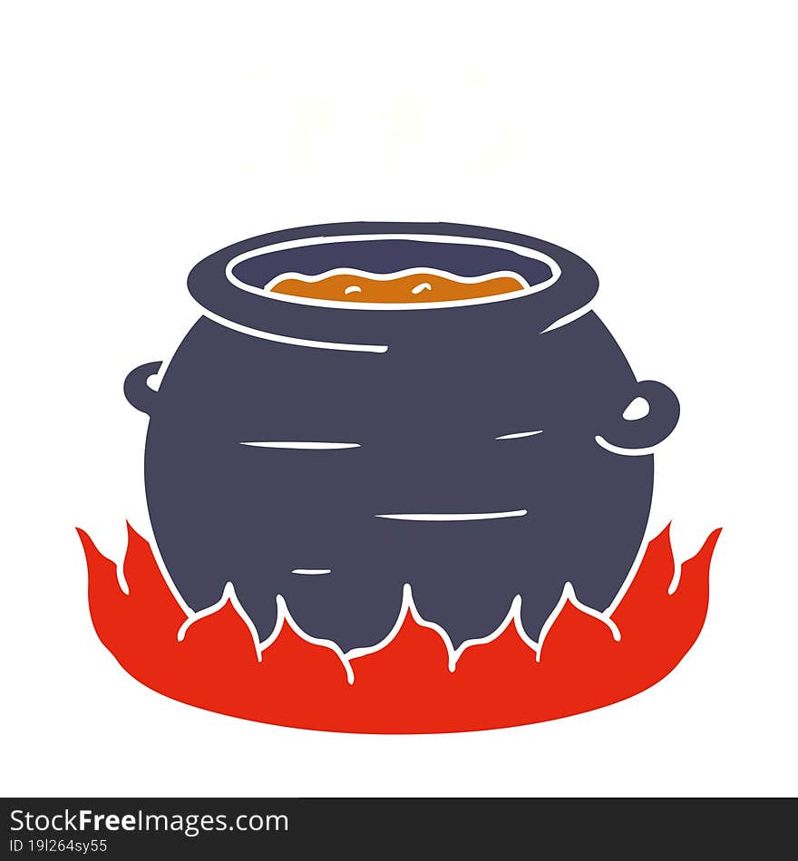 cartoon doodle of a pot of stew