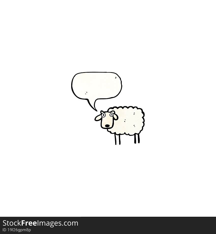 cartoon sheep