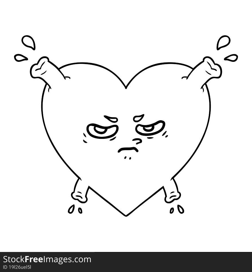 cartoon heart. cartoon heart