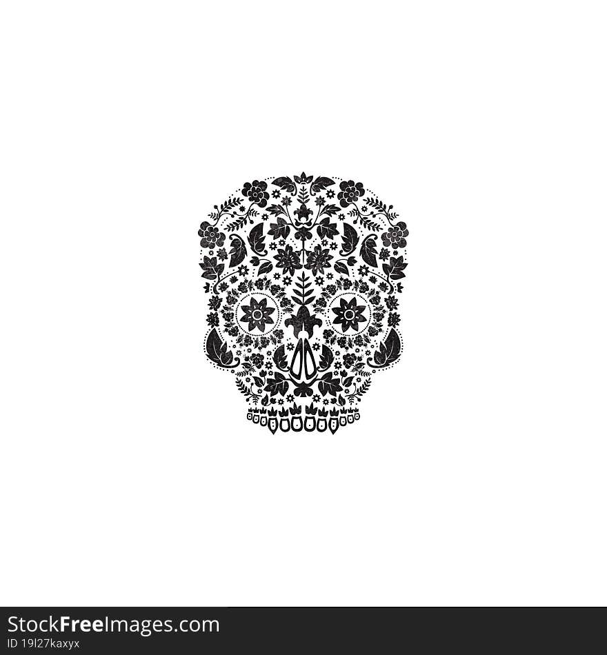 day of the dead skull