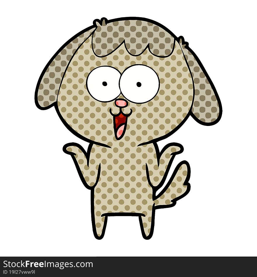 cute cartoon dog. cute cartoon dog