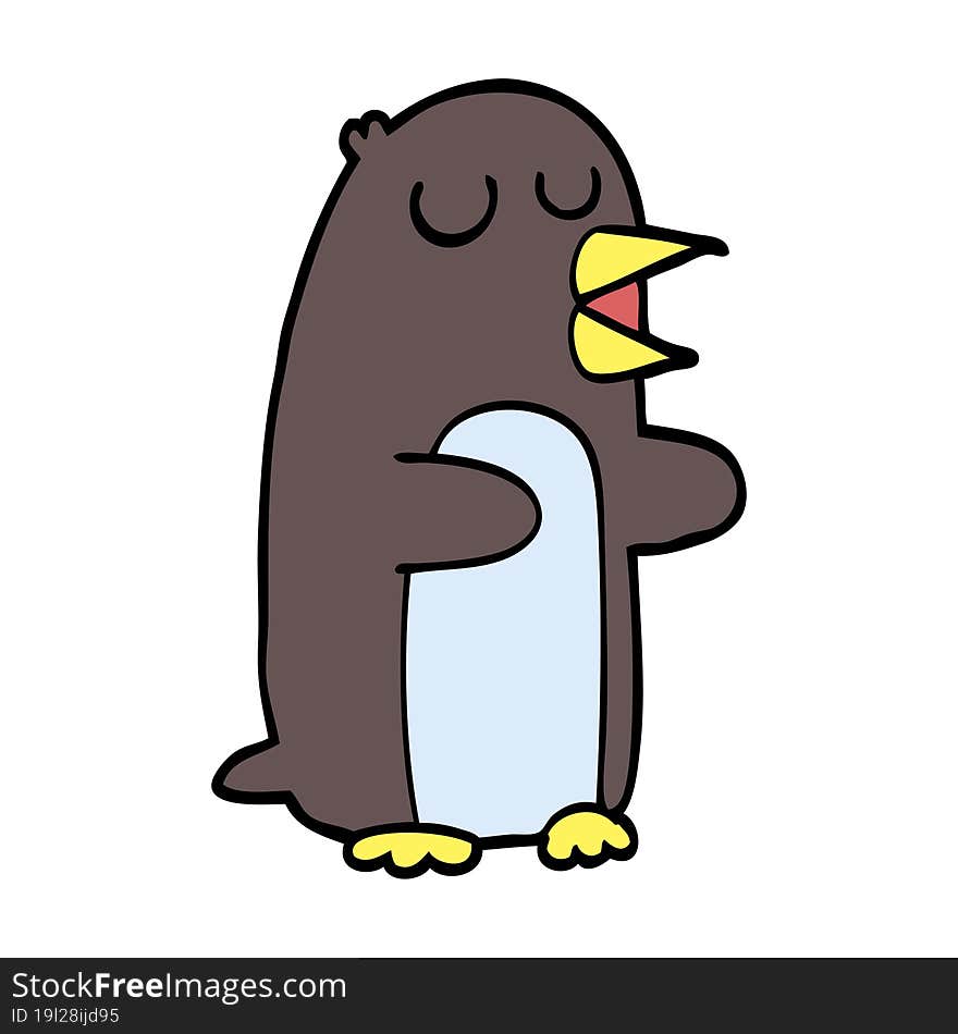 cartoon penguin