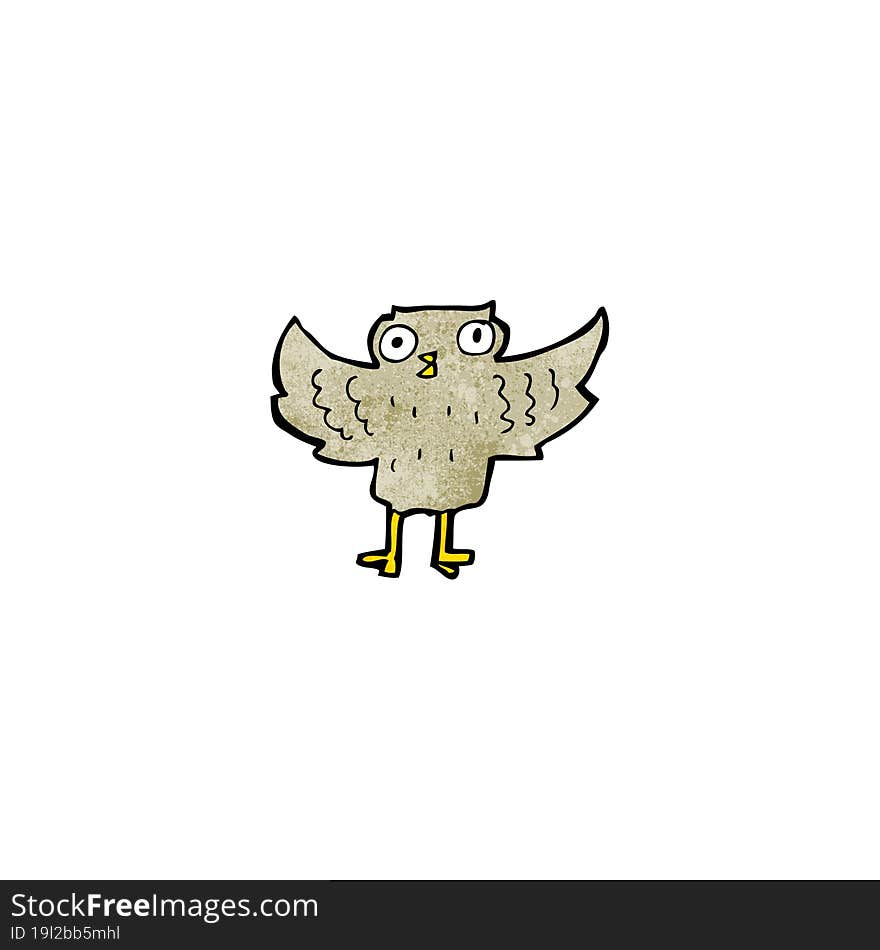 Funny Little Owl Cartoon