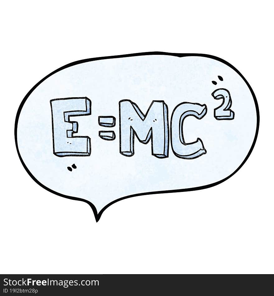 speech bubble textured cartoon science formula