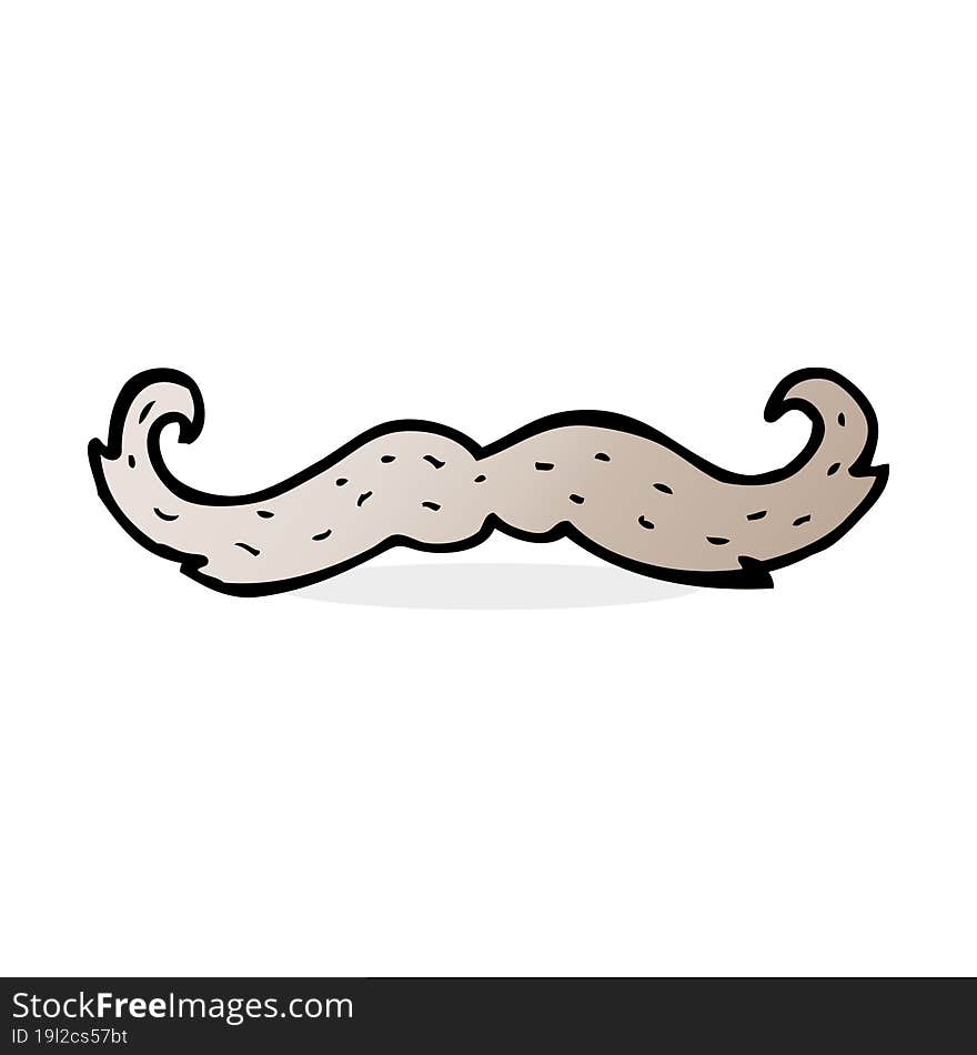 cartoon mustache symbol