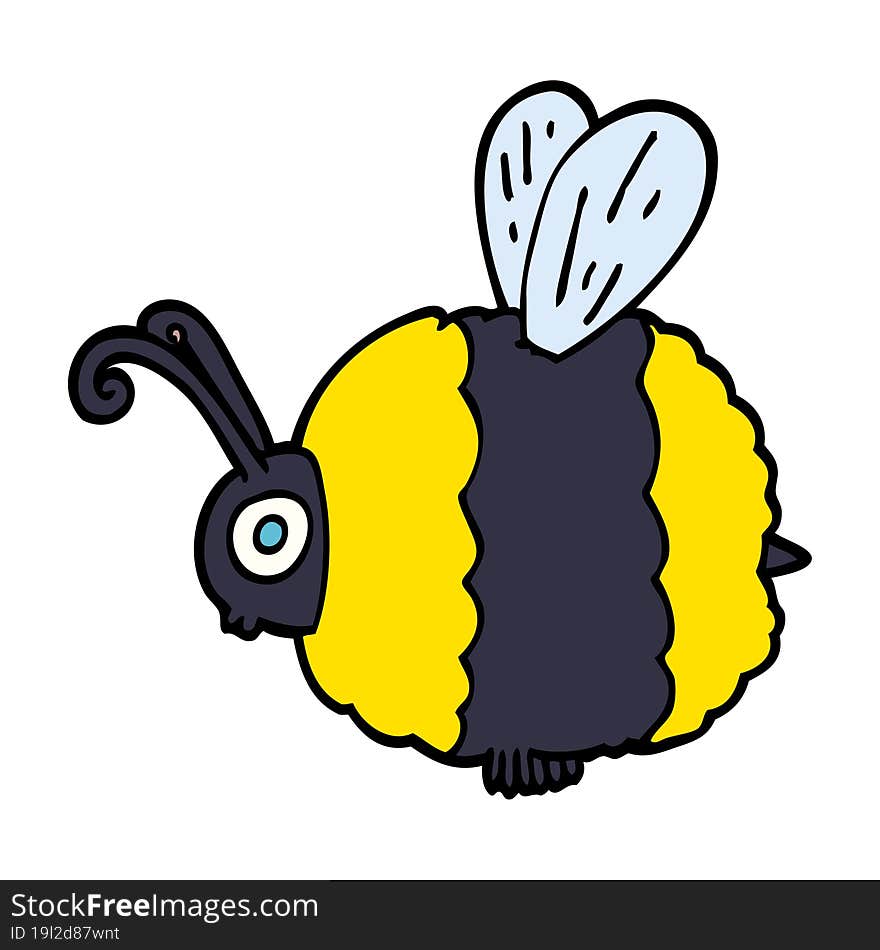 Cartoon Doodle Bee