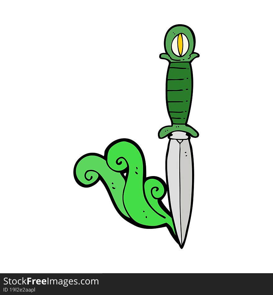 Cartoon Mystic Dagger