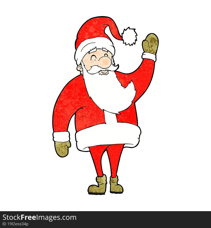 cartoon santa claus