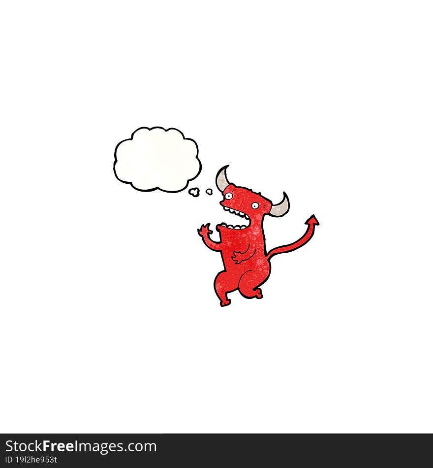 cartoon little devil