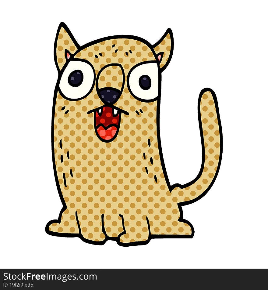 cartoon doodle funny cat