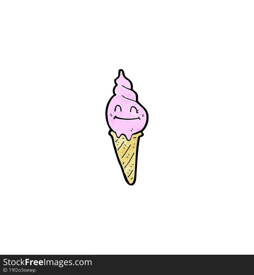 ice cream cartoon character