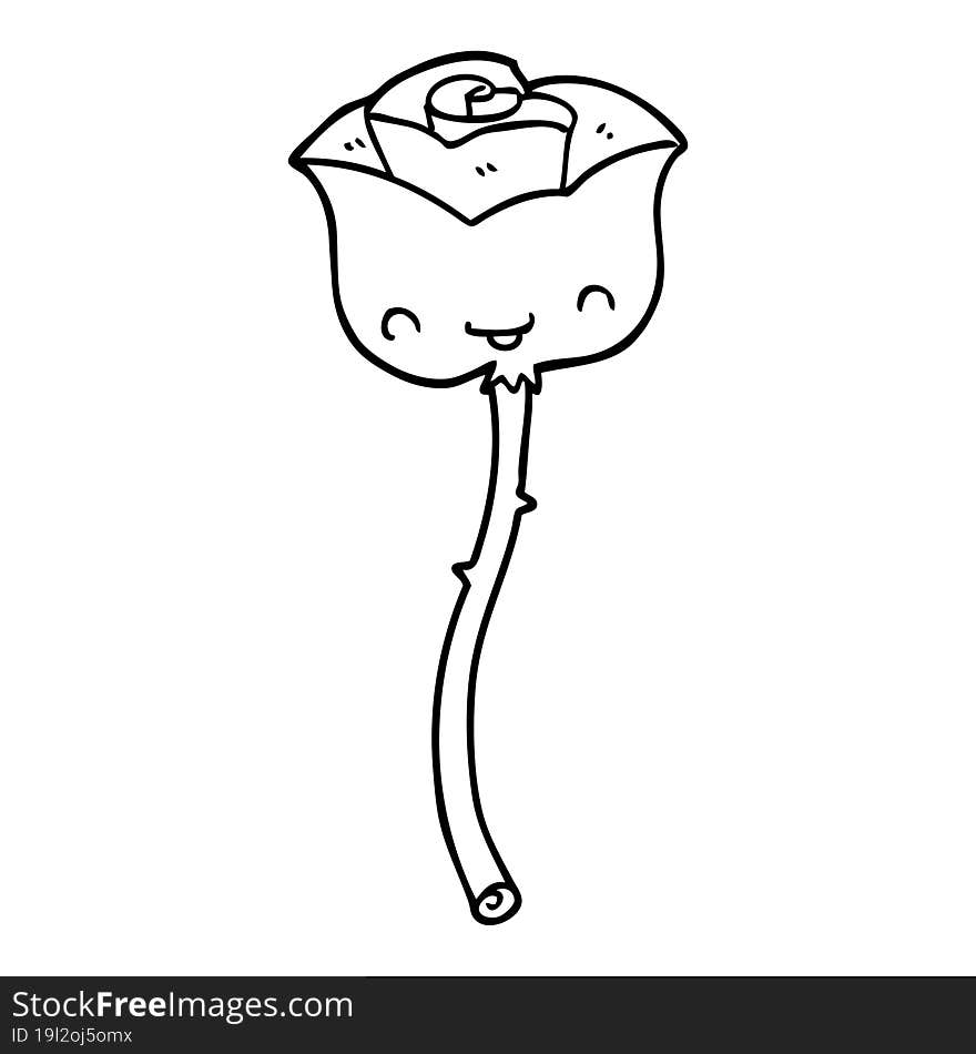 Cartoon Rose