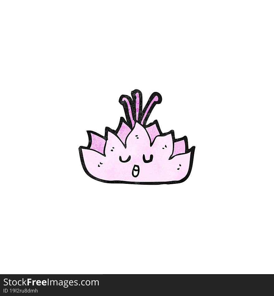 cartoon lotus flower