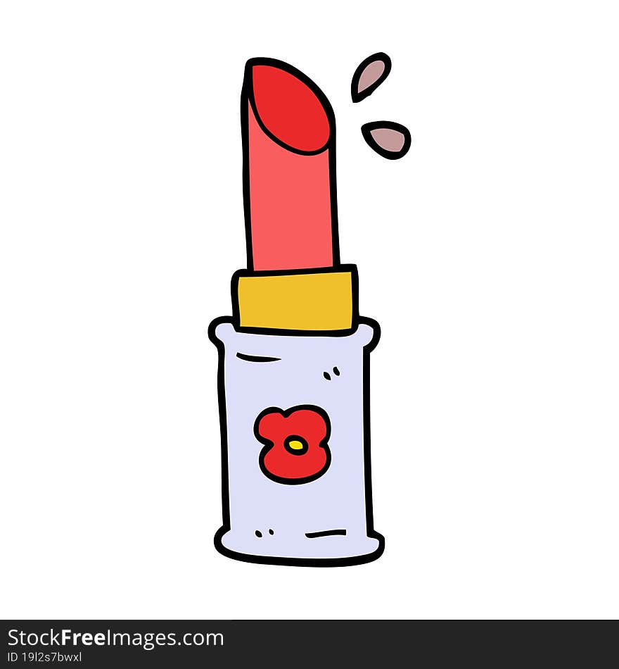 cartoon doodle lipstick