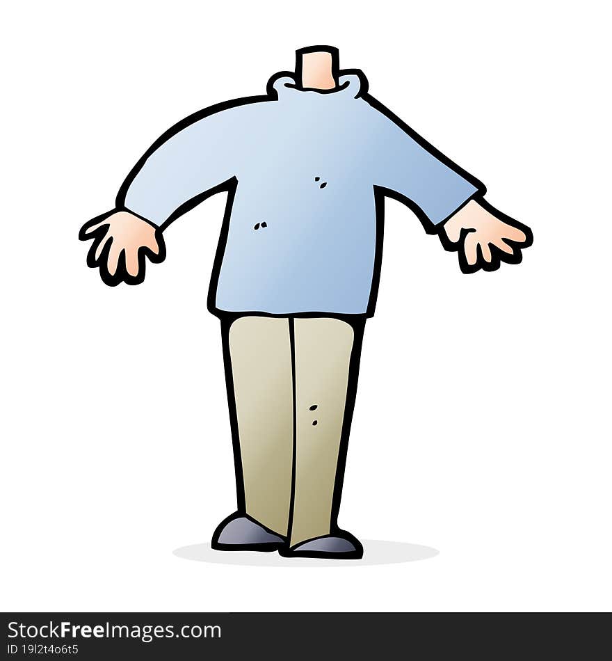 cartoon male body (mix and match cartoons or add own photos