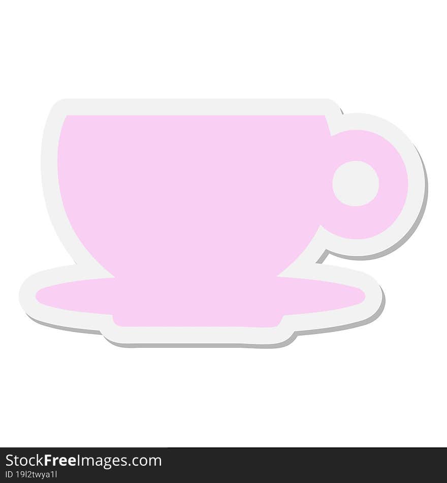 Coffee Or Tea Cup Sticker