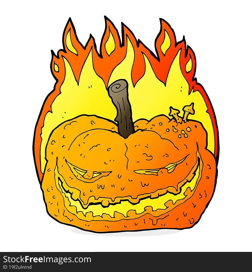 Cartoon Halloween Pumpkin