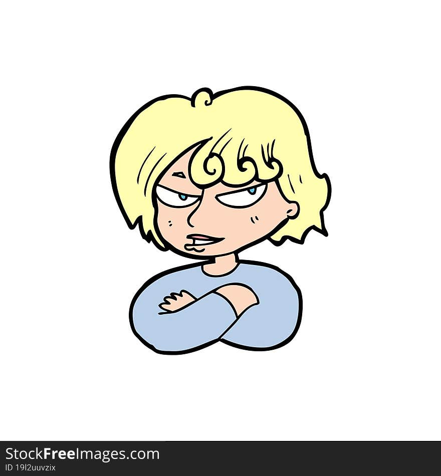 Cartoon Mean Woman