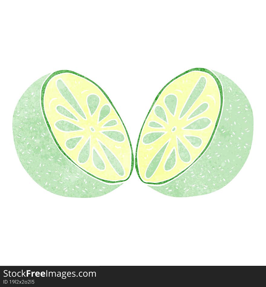 Retro Cartoon Half Melon