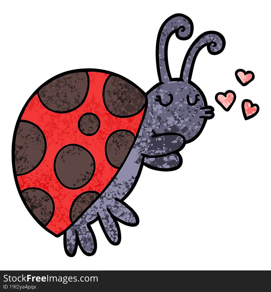 cartoon ladybug. cartoon ladybug