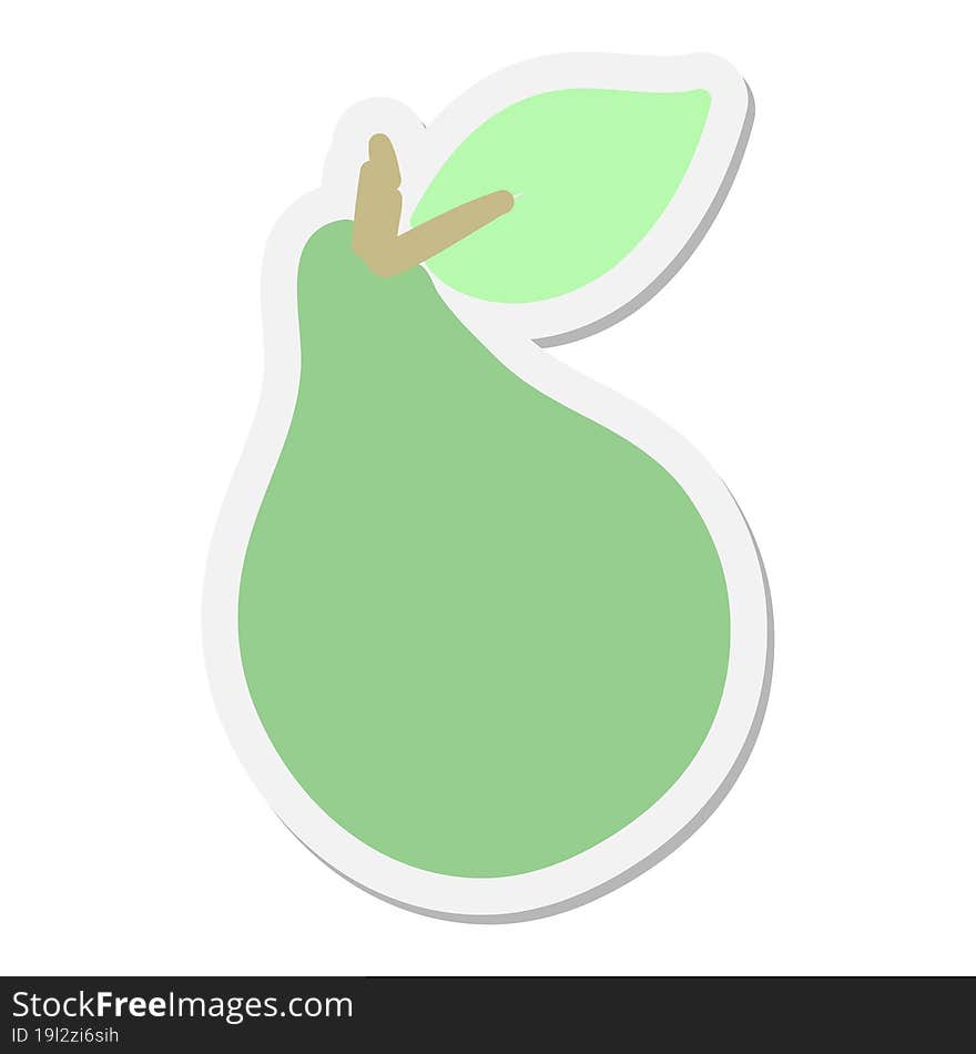 good looking pear sticker