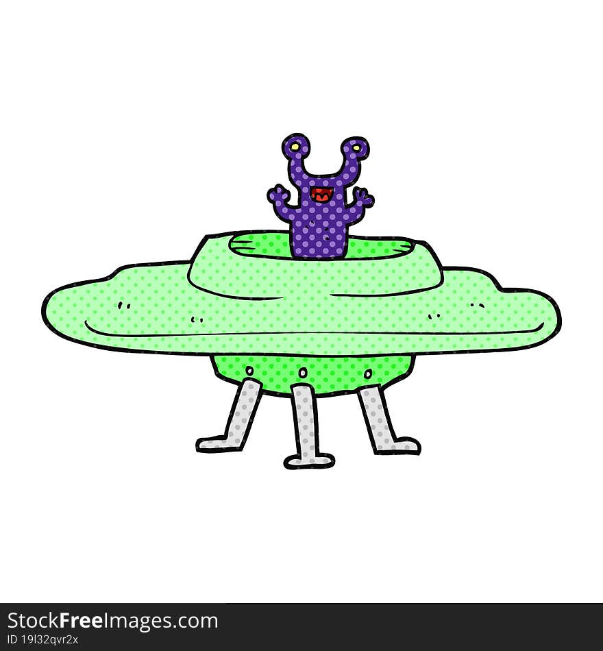 Cartoon Flying Saucer