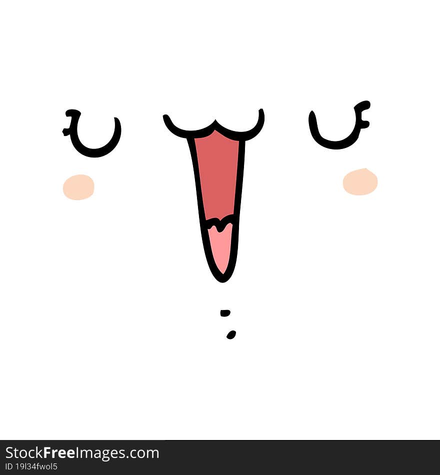 Cute Happy Cartoon Face