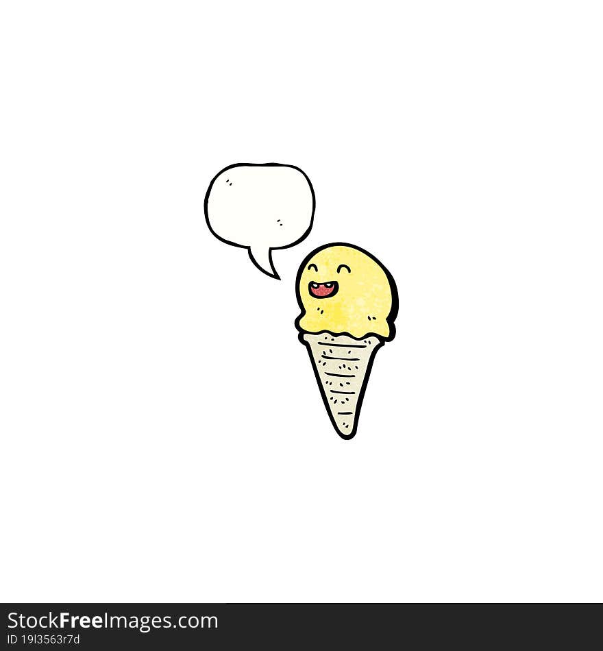 cartoon ice cream