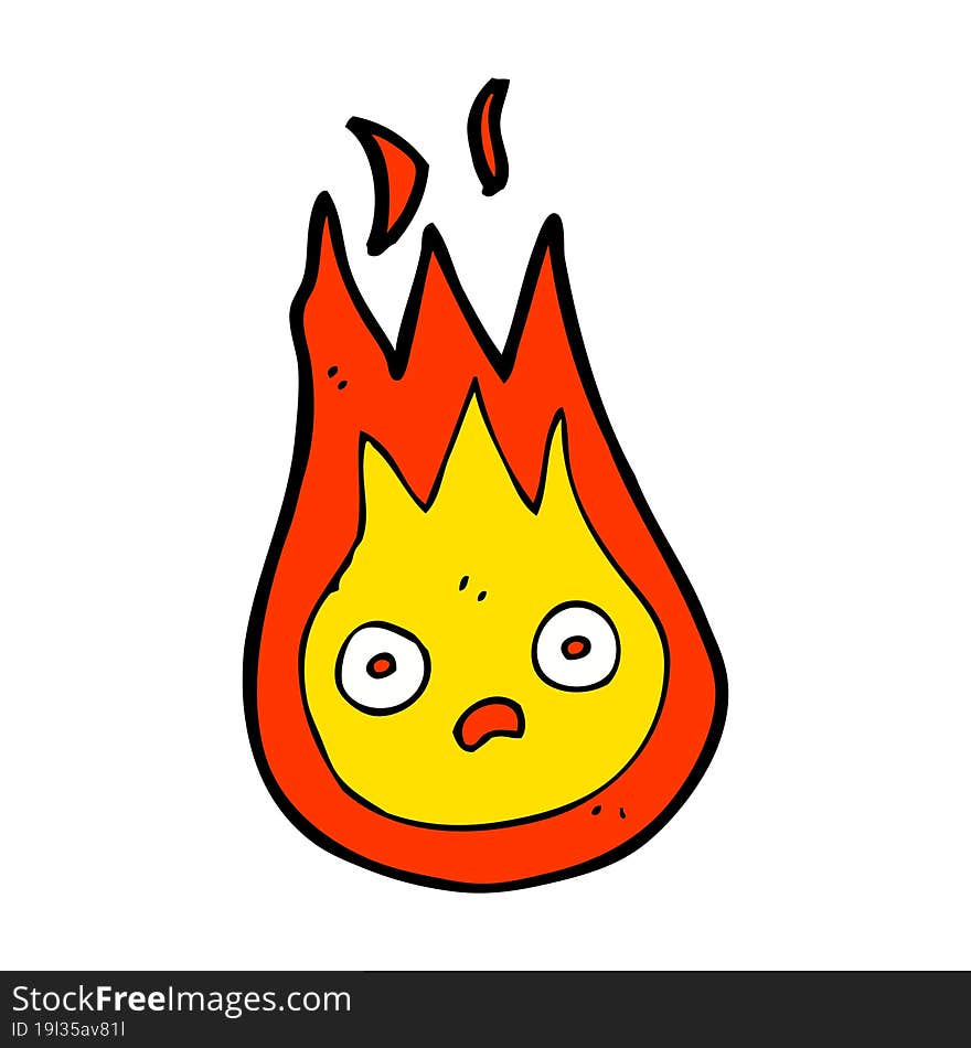 Cartoon Friendly Fireball