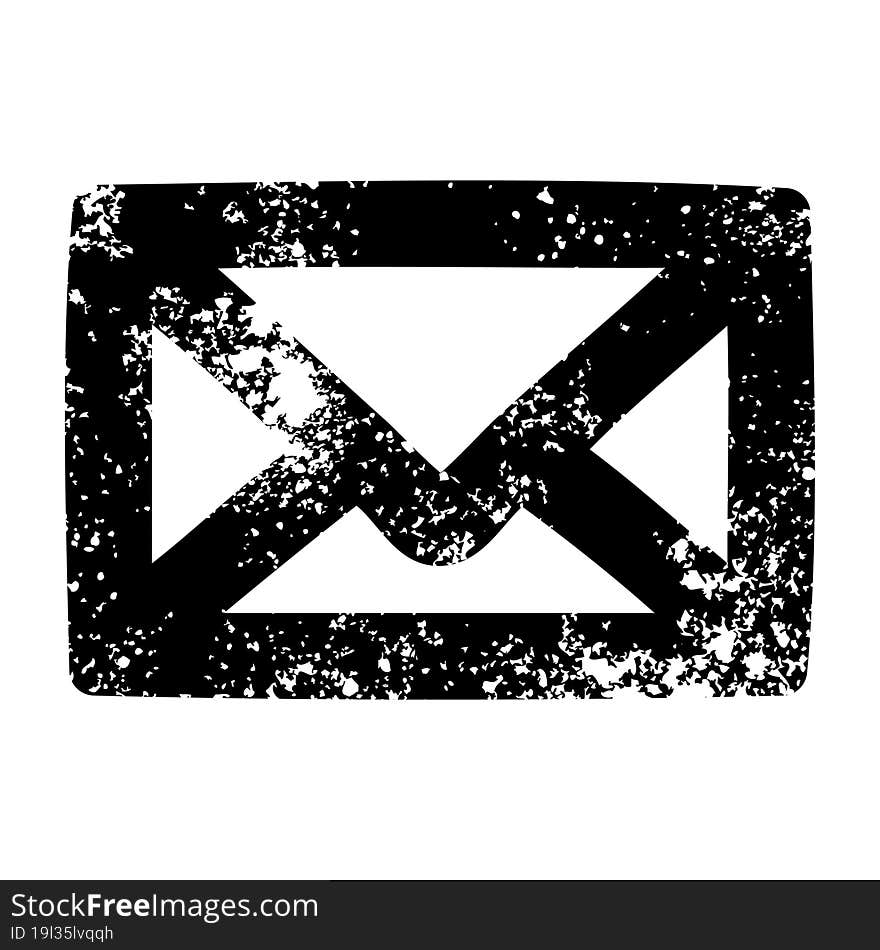 envelope letter distressed icon symbol