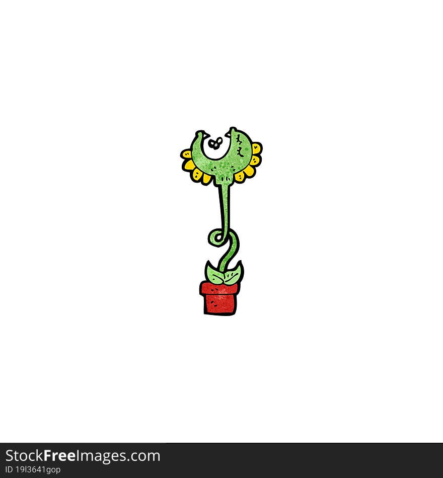 cartoon carnivorous plant