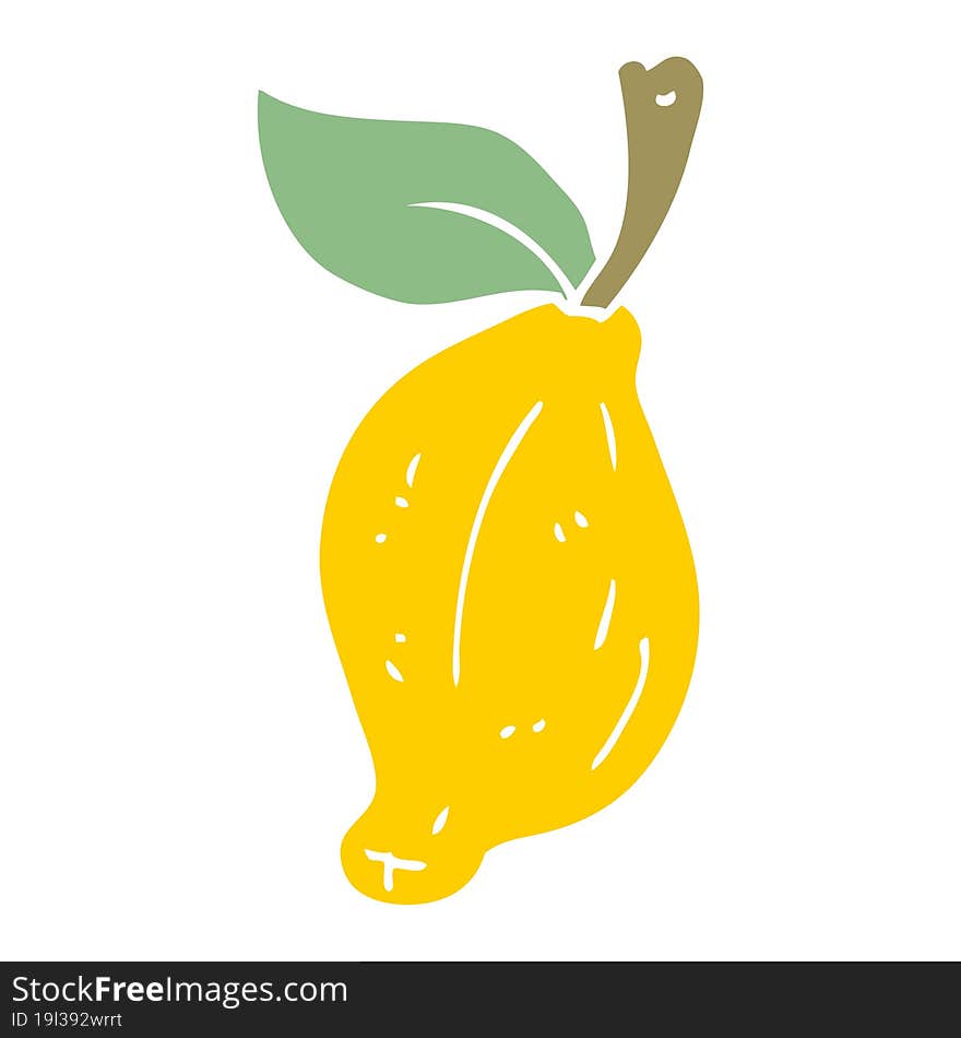 Cartoon Doodle Organic Lemon