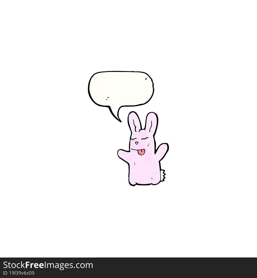 cartoon pink rabbit