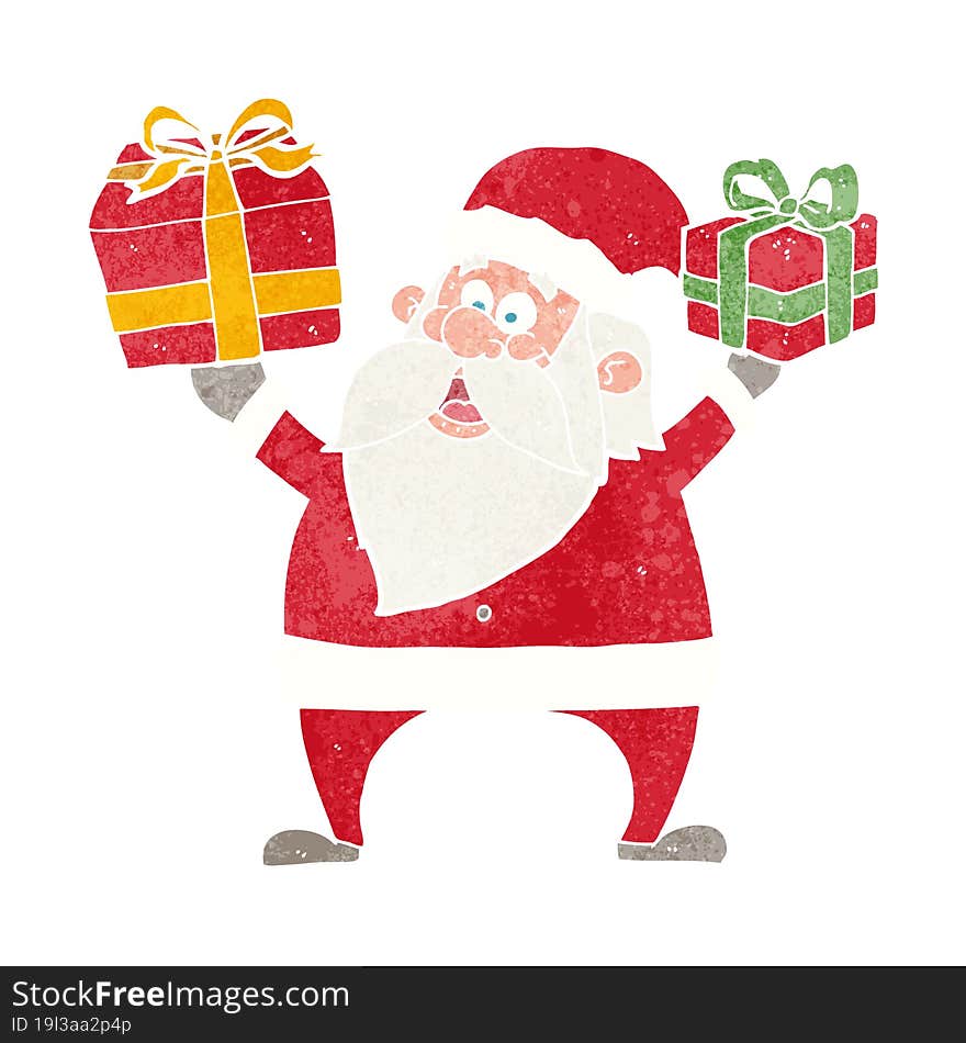 cartoon santa claus