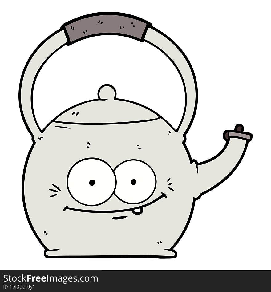 cartoon kettle. cartoon kettle