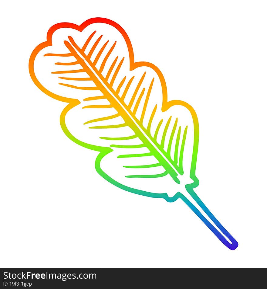 rainbow gradient line drawing cartoon