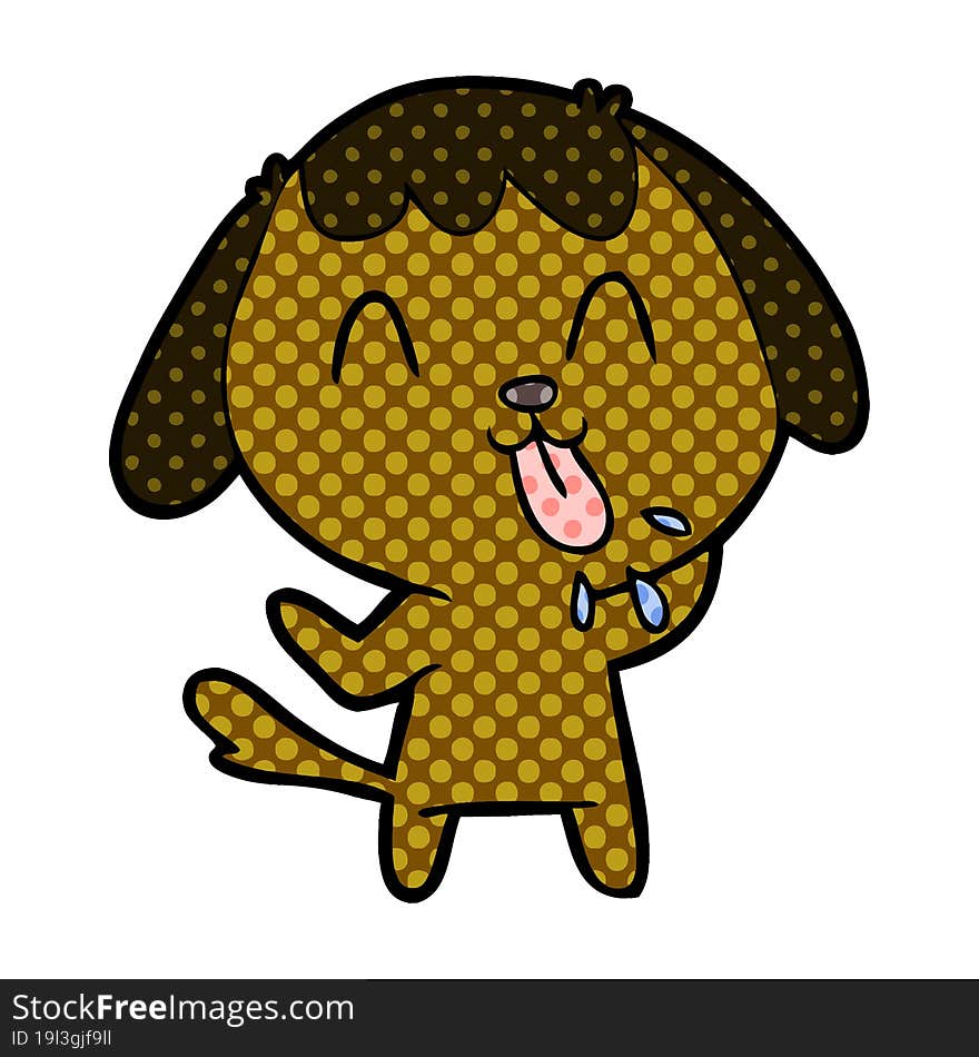 cute cartoon dog. cute cartoon dog