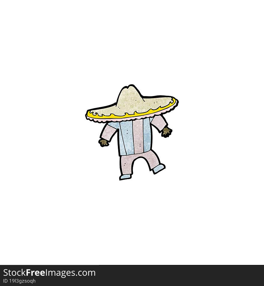 cartoon mexican man