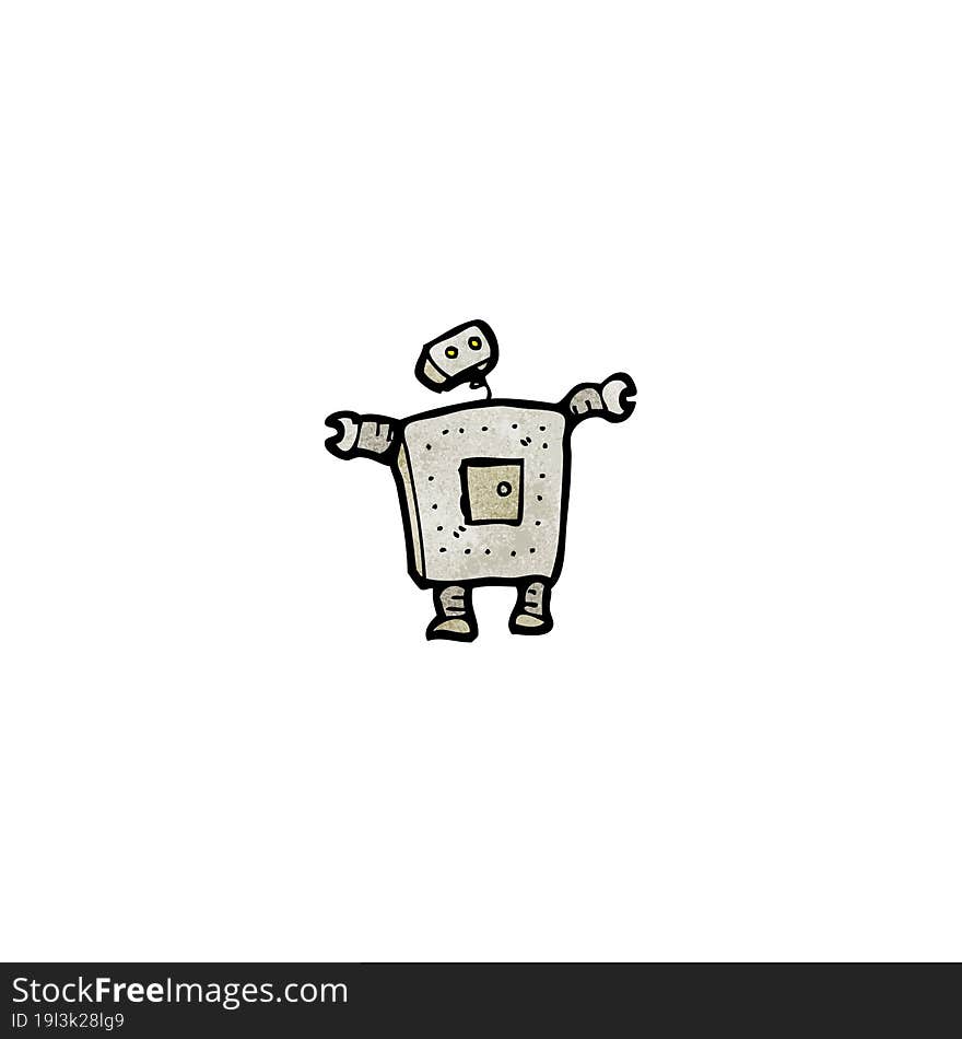 cartoon robot