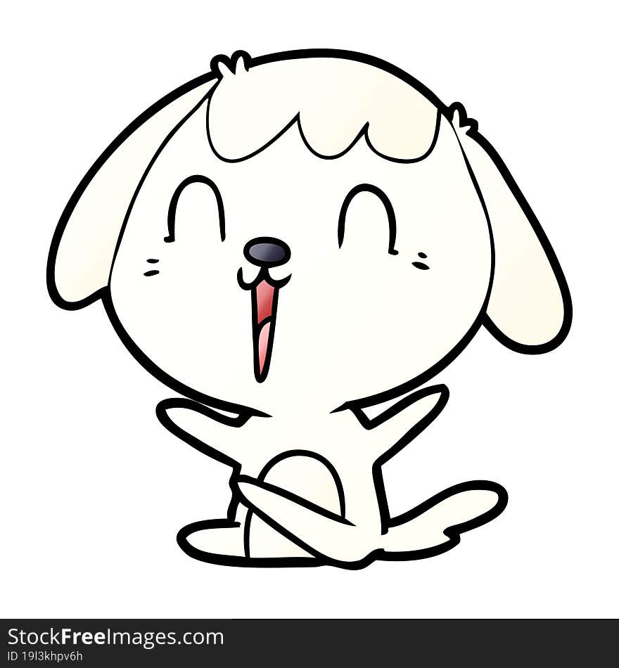 cute cartoon dog crying. cute cartoon dog crying