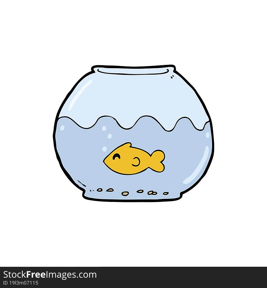 cartoon fish in bowl