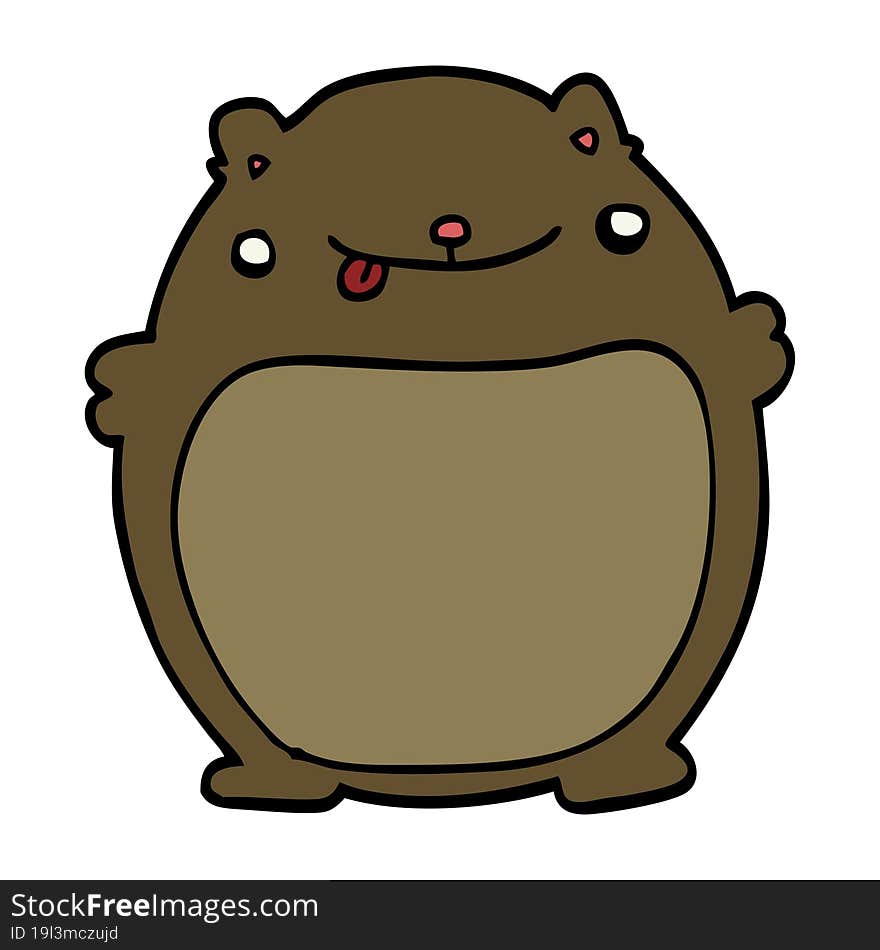 cartoon fat bear