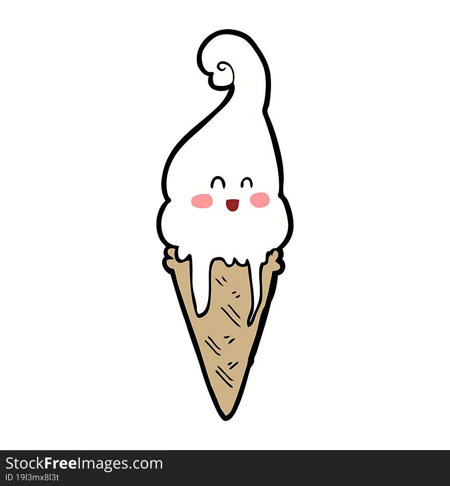 cartoon ice cream