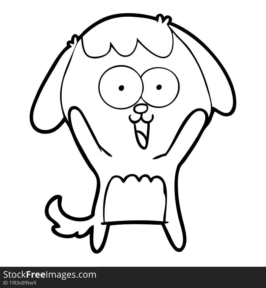 cute cartoon dog. cute cartoon dog