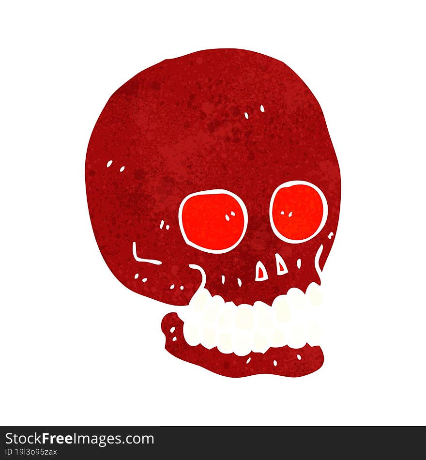 cartoon skull