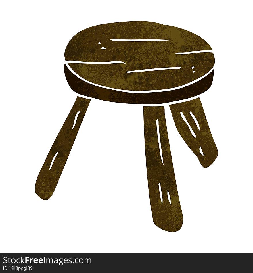 Cartoon Wooden Stool