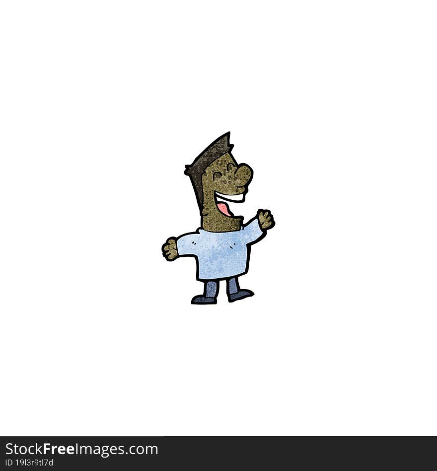 cartoon laughing man